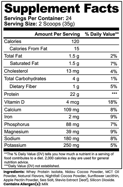 REBUILD™ Whey Protein Isolate (Midnight Chocolate)