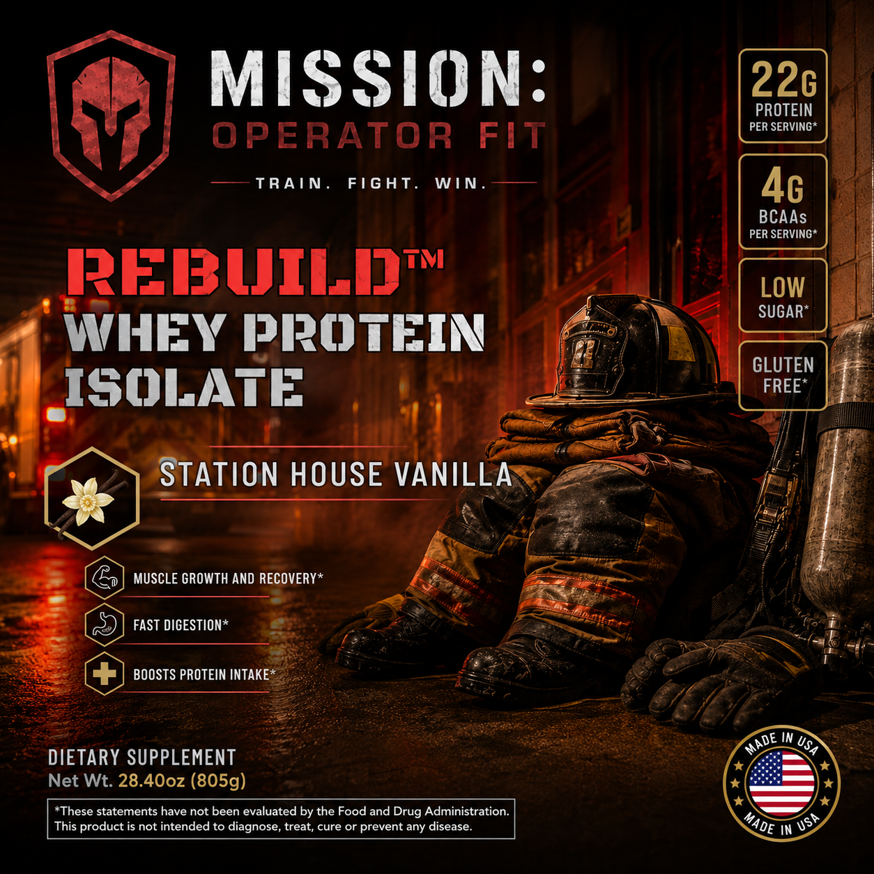 REBUILD™ Whey Protein Isolate (Station House Vanilla)